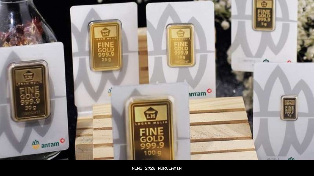 Harga Emas Antam Hari Ini Tetap Rp 2.501.000 per Gram pada 1 Januari 2026