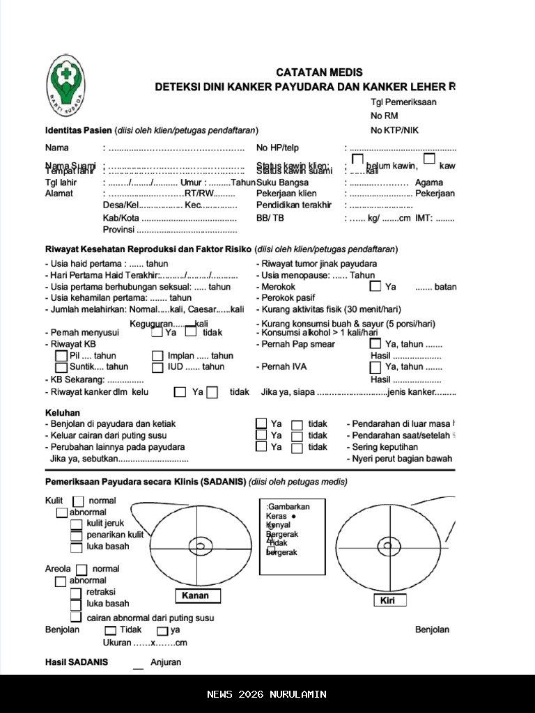 Jaga Kesehatan Reproduksi Perempuan, PKK Jateng Perkuat Deteksi Dini Kanker Serviks dan Payudara