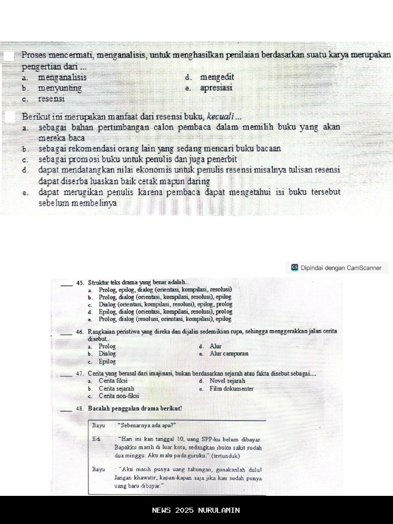 50 Soal Esai Bahasa Indonesia Kelas 11 Terbaru dengan Jawaban