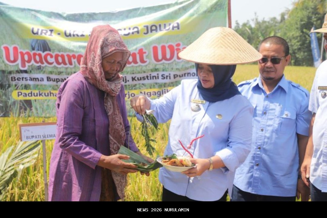 Bupati Sleman Hadiri Peluncuran Taman Ketahanan Pangan Semar Ndalil di Girikerto