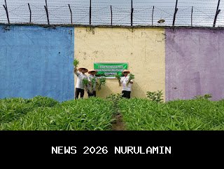 Bukti Nyata Kemandirian, Lapas Batulicin Kembali Panen Kangkung