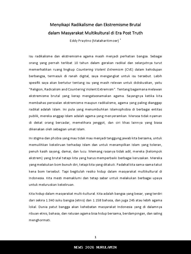 Pahami Ekstremisme di Dunia Digital