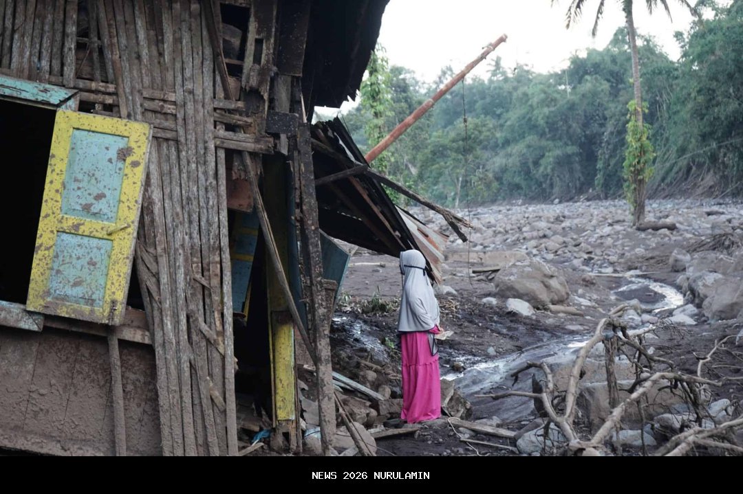 Penampakan Udara Galodo di Jalan Lubuk Basung-Bukittinggi, Maninjau