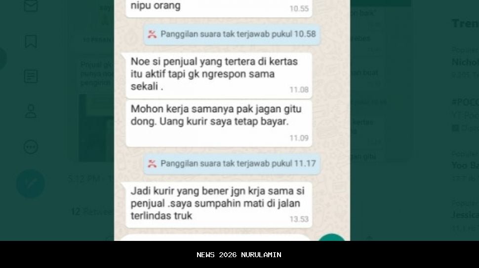 Video - Emosi Meledak, Kurir Tersinggung dengan Keterangan Paket yang Menghina