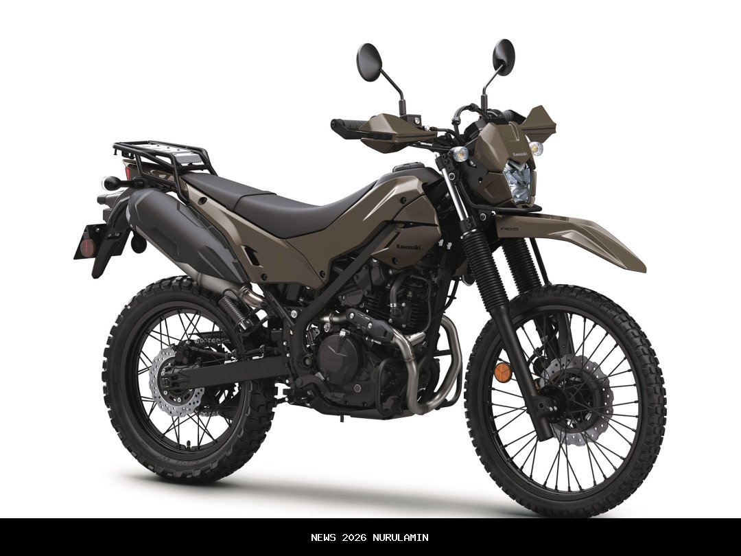 Lihat Detail Kawasaki KLX250 DF 2026! Mesin, Fitur, dan Harga Rp 66 Jutaan