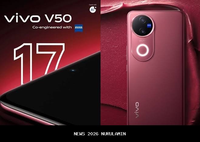 Vivo S50 dan V70 siap jadi flagship killer 2026: baterai 7.000 mAh, kamera Zeiss 50MP, dan desain premium