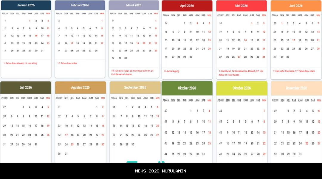 Rencanakan Liburan 2026: Daftar Hari Libur Nasional Lengkap