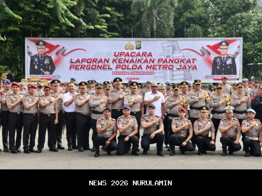 Polda Jabar Naik Pangkat, 588 Personel Dapat Amanah Baru di Awal 2026