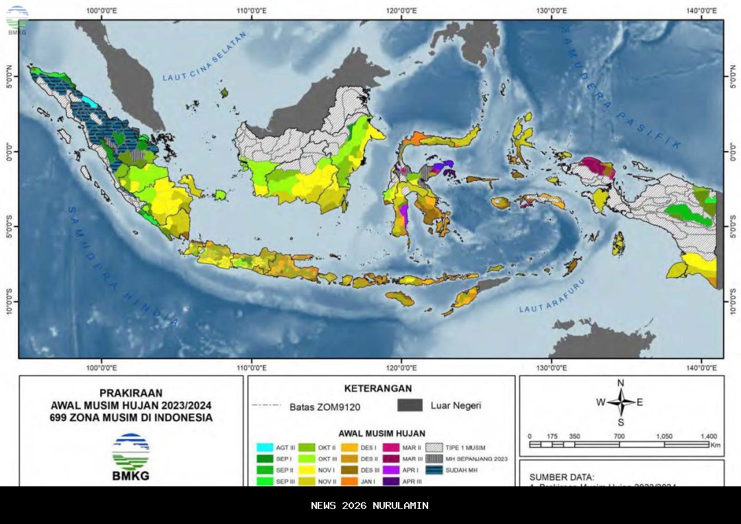 Jawa dan Bali Siap Hadapi Musim Hujan Januari Tahun Depan