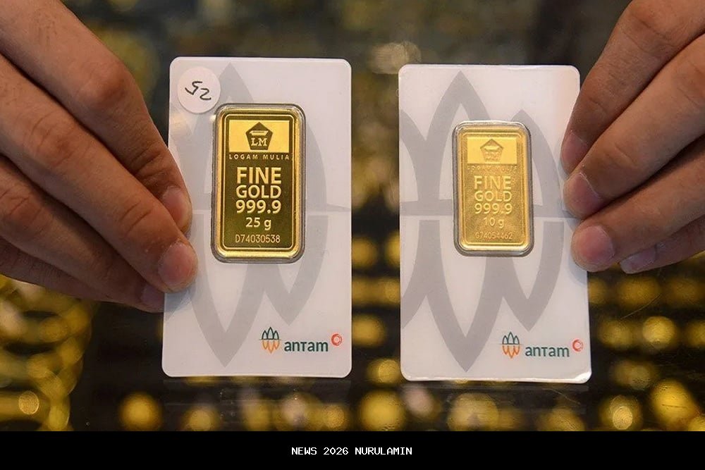 Emas Melesat di Awal 2026: Antam Capai Rp2,5 Juta, Sinyal Aman Meningkat