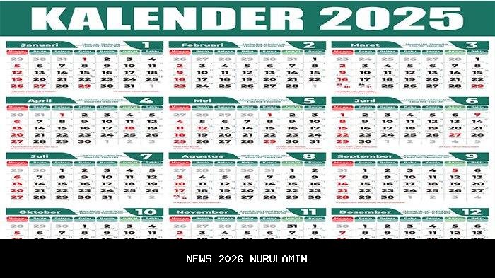 Kalender 2026: Libur, Cuti Bersama, dan Hari Besar Nasional di Januari