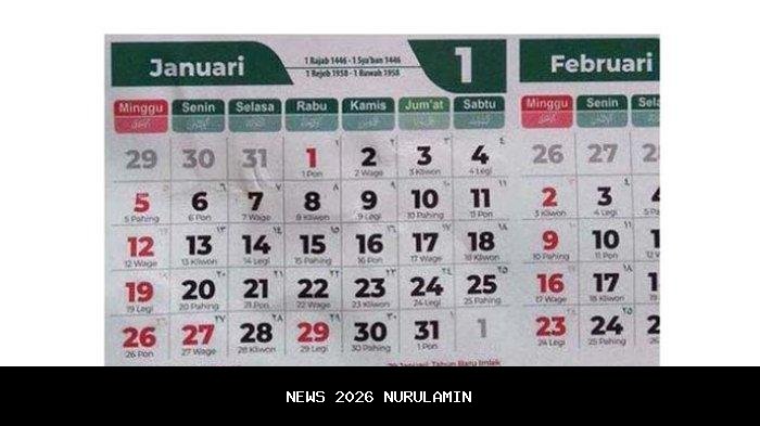 Jadwal Libur Nasional Januari 2026: Akhir Pekan Panjang Menanti