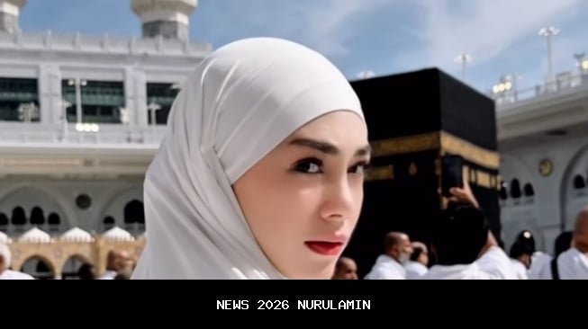 Video Momen Celine Avengelista Bawa Anak Umrah Rayakan Tahun Baru 2026