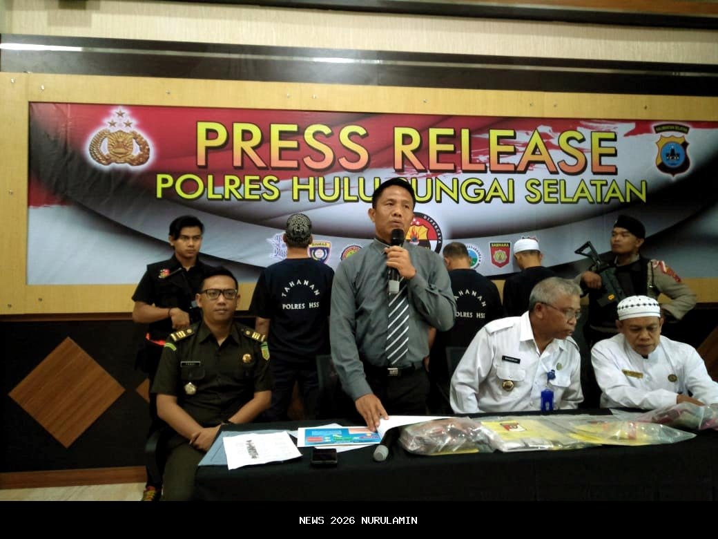 Polres HSS Ungkap 99 Kasus Narkoba Tahun 2025, Mayoritas Pelaku Pengedar Luar Kabupaten