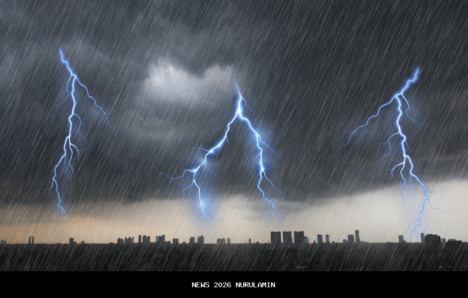 Prakiraan Cuaca Lampung 1 Januari 2026: Hujan Ringan hingga Petir