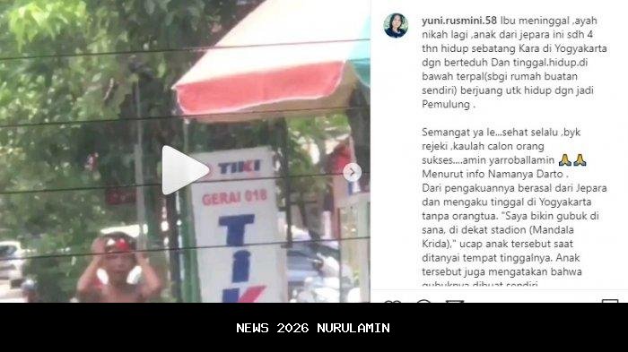 Bocah 8 tahun di Kebumen hidup sebatang kara usai ibu dan adik tewas, ayah pergi menikah lagi