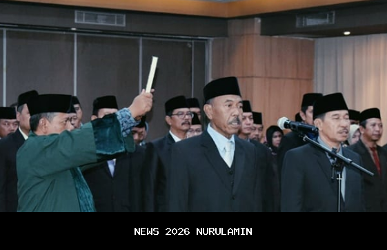 Ratusan Pejabat Karawang Diganti Saat Tahun Baru, Sumpah di Tengah Bazar UMKM