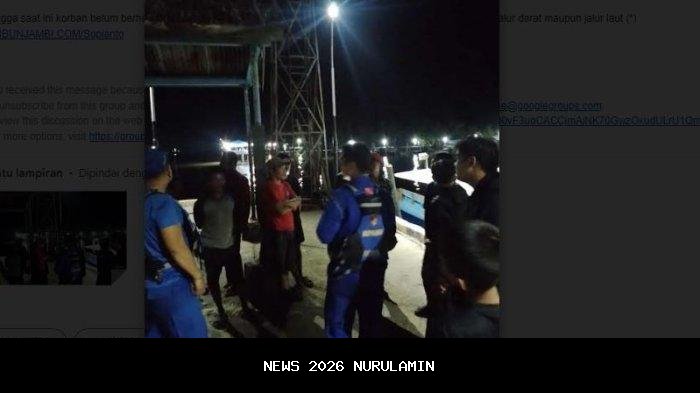 Menyeberang Sungai Pengabuan Tanjabbar, 2 pekerja tenggelam, satu ditemukan meninggal
