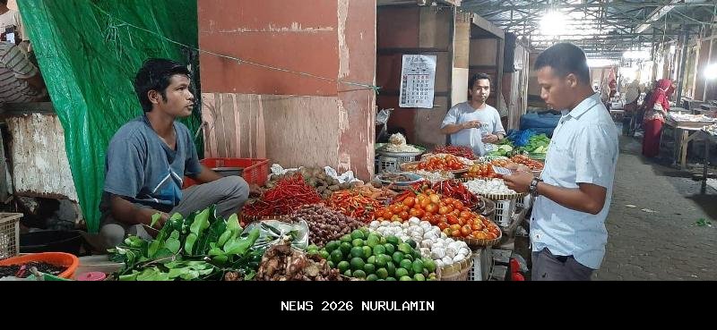 Stok sembako pasar Singkawang aman dan stabil