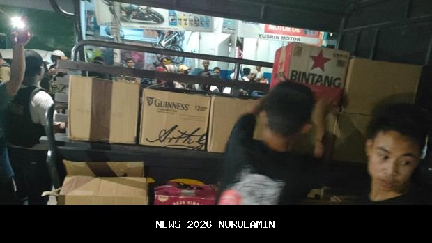 Polsek Pasirwangi Amankan Miras Ilegal Jelang Nataru