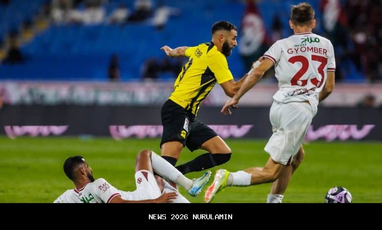 Prediksi Skor Al Ittihad vs Al-Taawoun Pekan Ini, 4 Januari 2026 Pukul 00.30 WIB