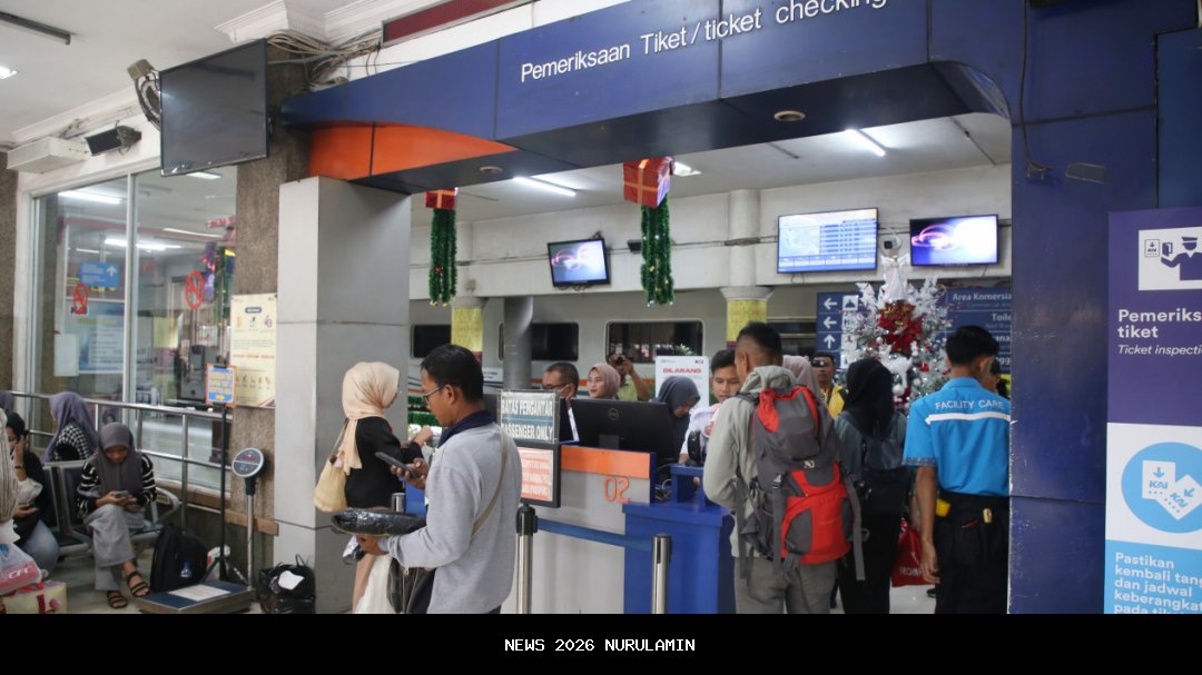 KAI Regional II Sumbar Catat Peningkatan Penumpang Nataru 2025-2026, Tembus 101.744 Orang