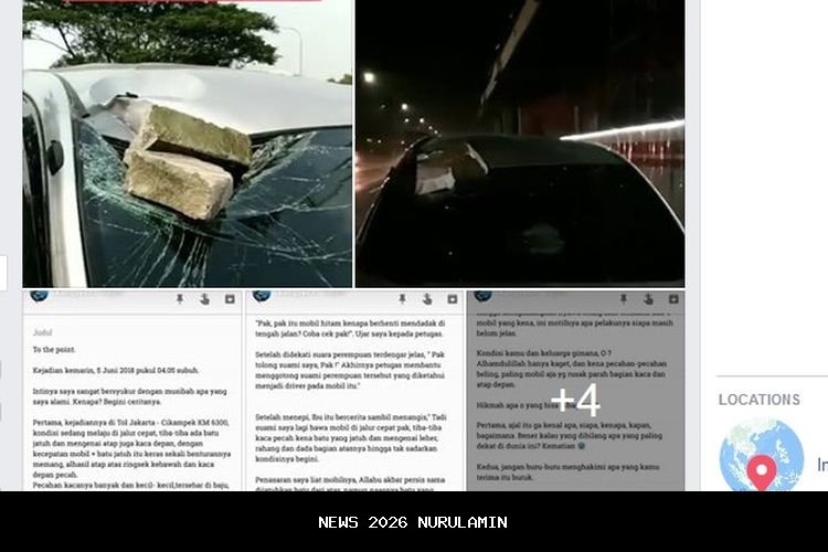 Pemilik mobil dilempar batu di Tol Prabumulih Berhak Dapat Ganti Rugi dari Hutama Karya