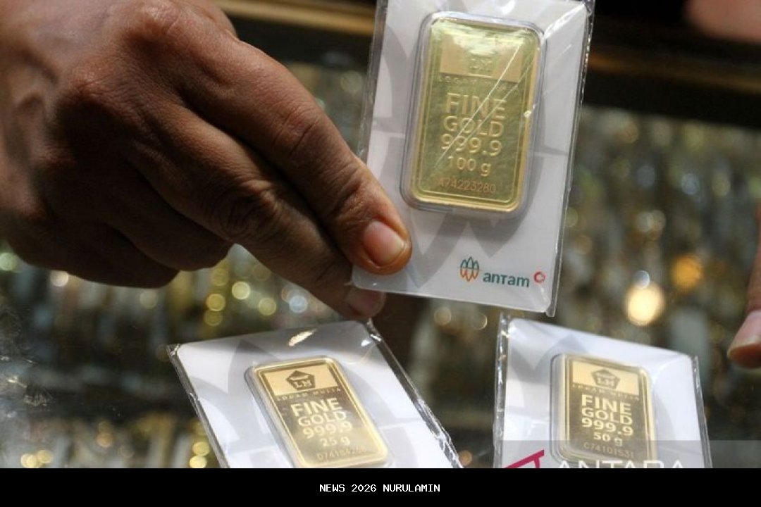 Harga emas perhiasan di Jambi 12/1/2026, emas Antam naik tajam jadi Rp2.631.000 per gram