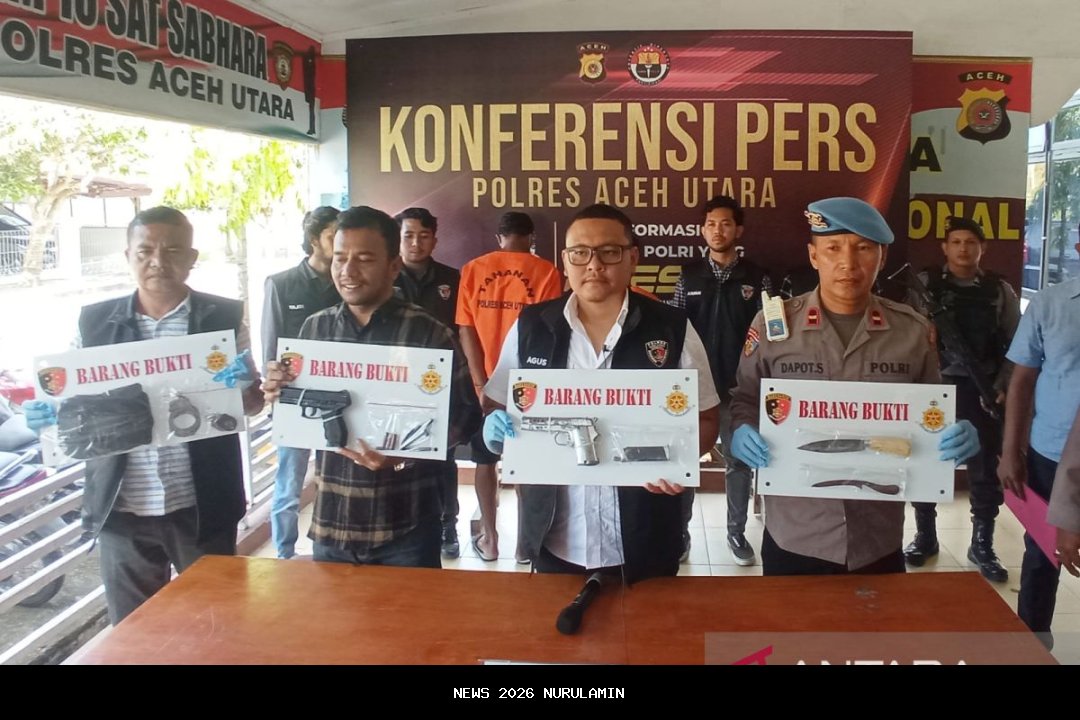Pria Aceh Utara Ditangkap karena Bawa Senjata Api Siap Tembak