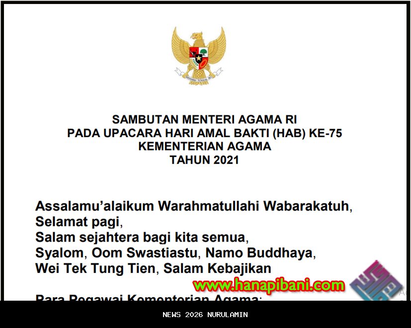 Upacara HAB ke-80 di Kutai Kartanegara, Menteri Agama Dorong Peran Beragama yang Kuat