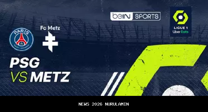 Prediksi Skor Metz vs PSG Ligue 1 14 Desember 2025, Live Score Terkini