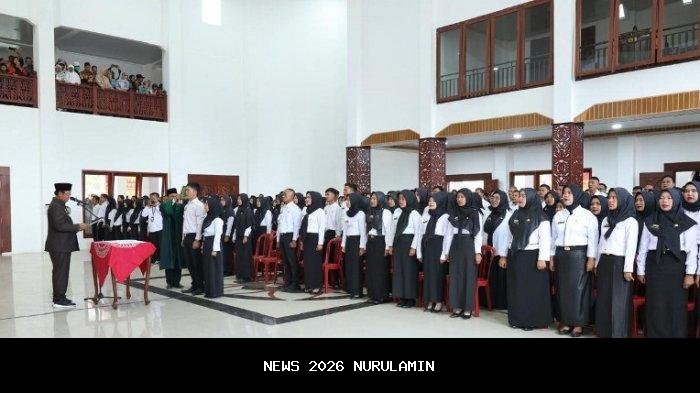 40 PPPK Paruh Waktu di Lampung Barat Belum Dilantik, 2.296 Lainnya Terima SK