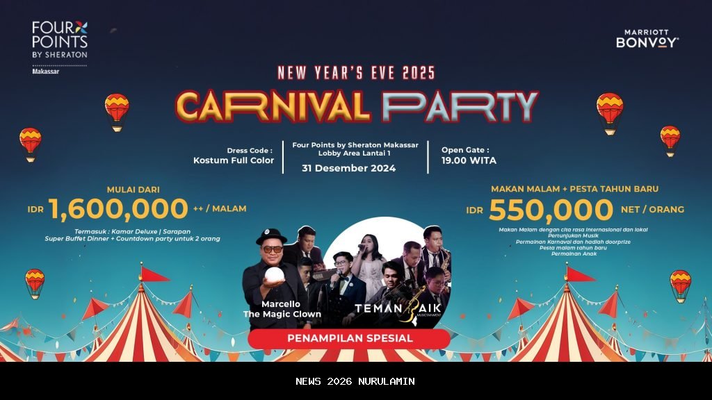 Keseruan Malam Tahun Baru di Four Points by Sheraton Makassar
