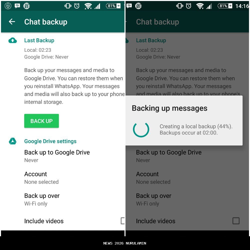 Cara Backup WhatsApp Tanpa Google Drive untuk HP Memori Penuh dan Kuota Terbatas