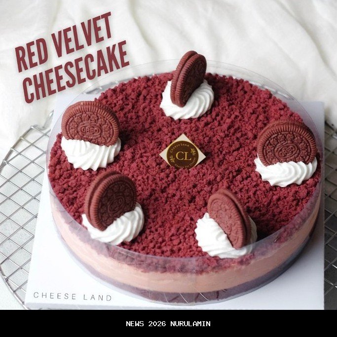 Ide jualan kue premium resep red velvet keju stroberi yang laris