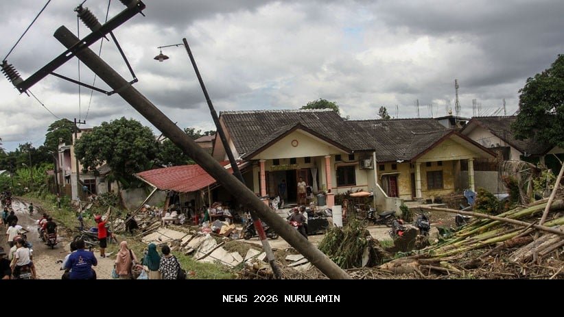 Masyarakat Palu Bantu Korban Bencana Sumut