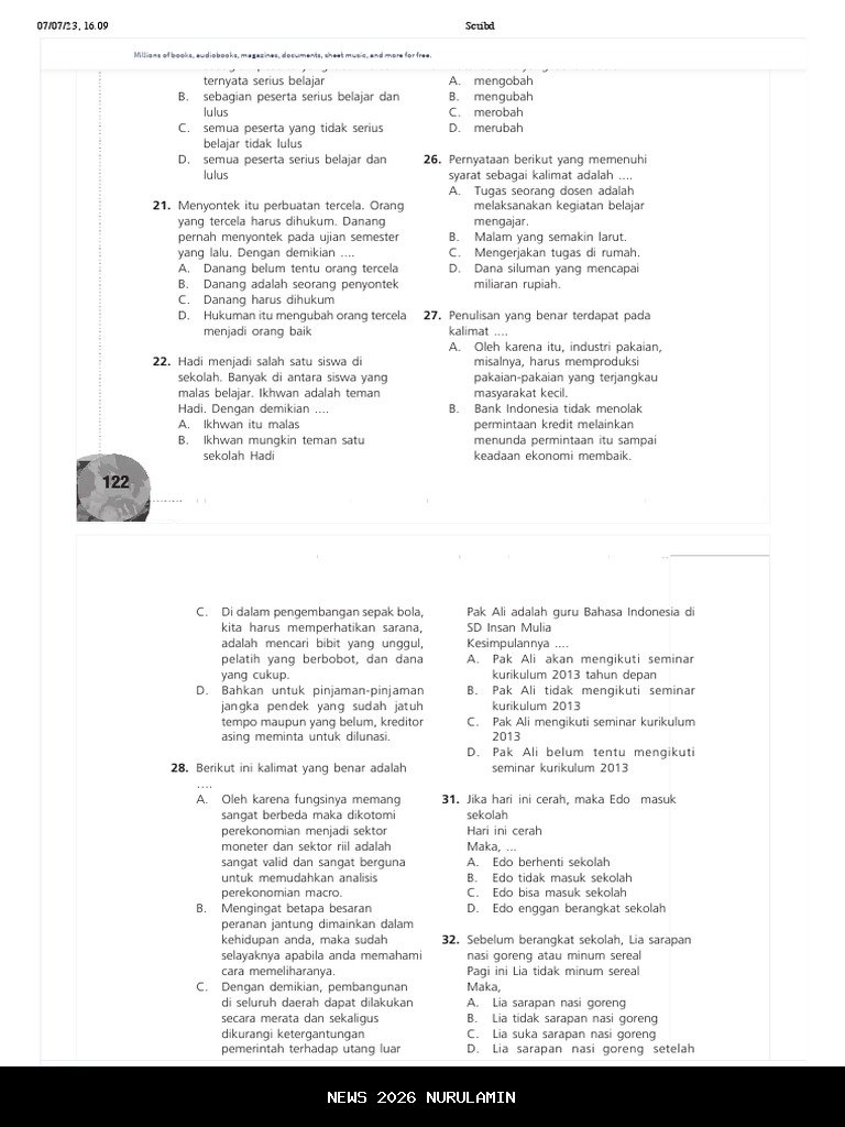 Terungkap! 30 Soal Keswa TNI yang Sering Muncul dan Wajib Dikuasai