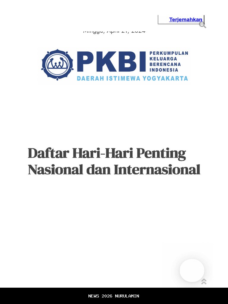 Hari Apa yang Dirayakan 23 Februari 2026? Daftar Hari Besar Nasional dan Internasional