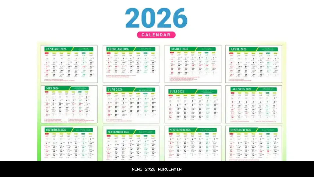 Kalender 2026: Libur dan Cuti Bersama Lengkap