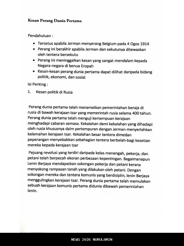 Langkah Pertama ke Dunia Perang yang Menggugah Hatimu