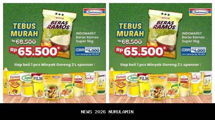 Promo Indomaret 12-13 Januari 2026 bisa tebus murah minyak goreng 2L Rp34.900