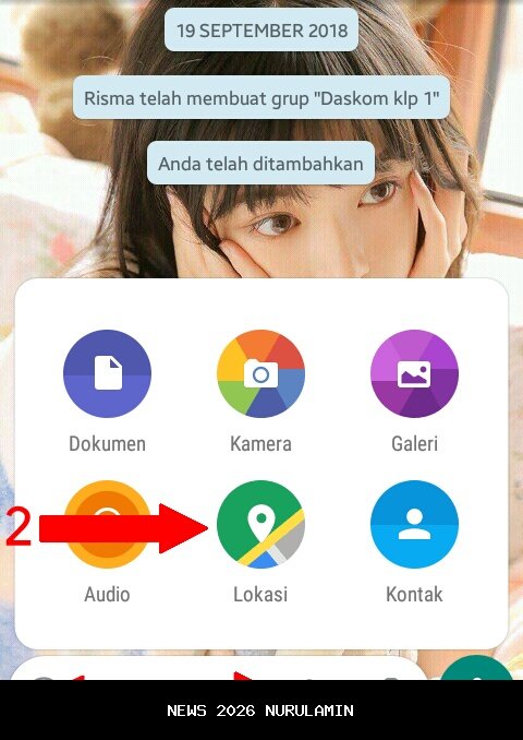 Evia kirim lokasi ke grup WA sebelum masuk mobil dosen Danny