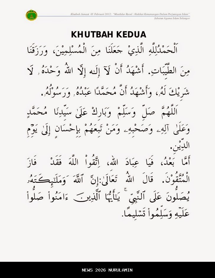 Khutbah Jumat 12 Desember 2025: Sabar dan Optimis Menghadapi Takdir