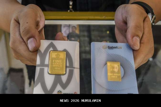 Tahun Baru, Harga Emas Antam Tetap di Puncak Hari Ini