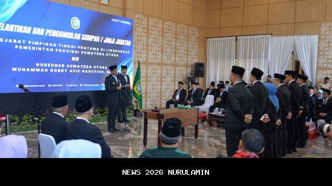 Bobby Nasution Lantik 4 Pejabat Eselon II, Tekankan Percepatan Penanganan Bencana