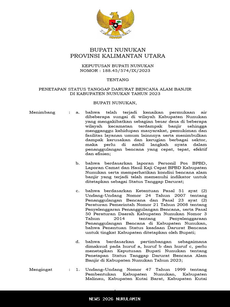 Beberapa wilayah masih digenangi banjir, status tanggap darurat kembali diperpanjang Pemkab Banjar