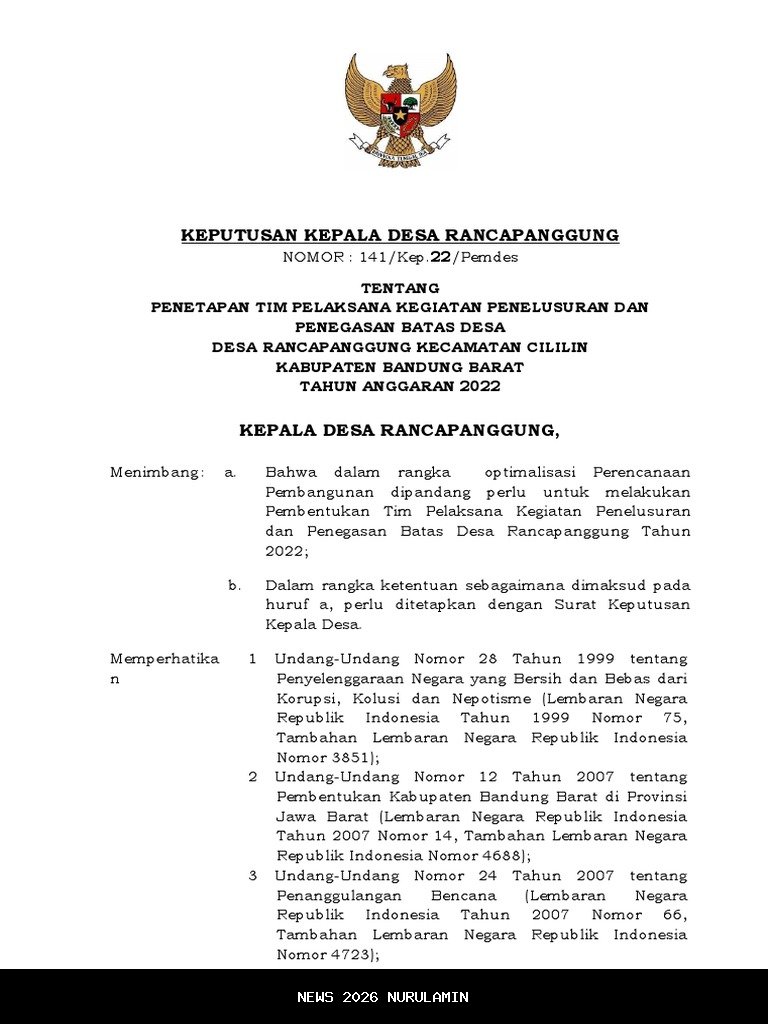 Tarsitem Meninggal Sebelum Dilantik Jadi Kades, Tengah Malam Keliling Batas Desa