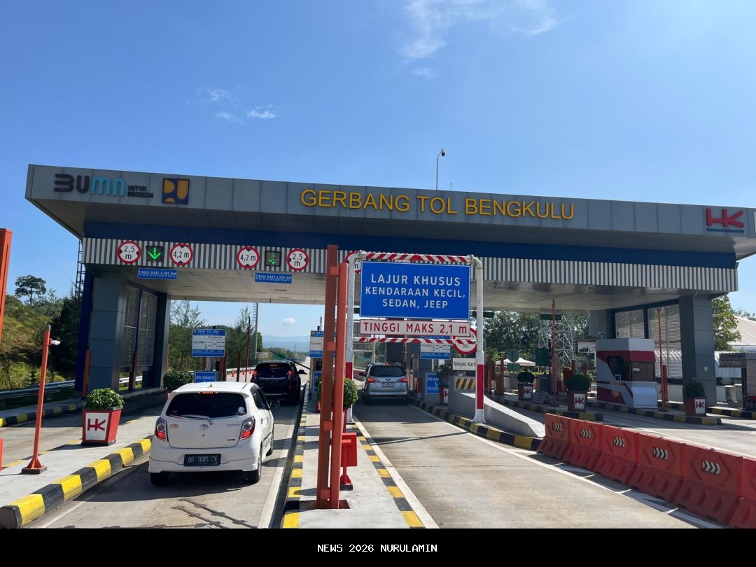 Libur Nataru 2025, Lalu Lintas Tol Trans Sumatera Naik 49,63 Persen pada 24 Desember