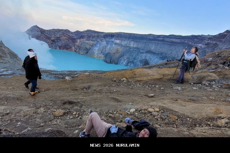 Libur Natal dan Tahun Baru, 8.952 Wisatawan Kunjungi Kawah Ijen Banyuwangi