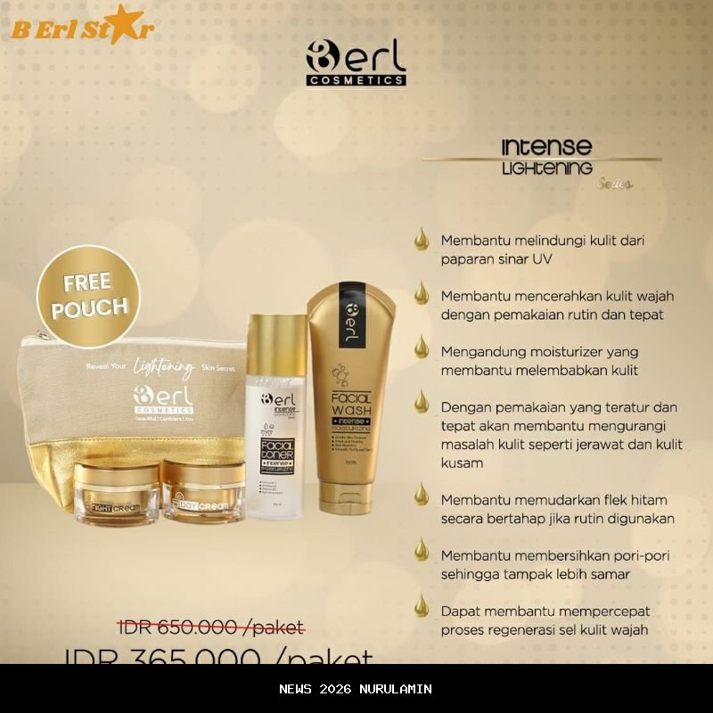 Rahasia Kulit Cerah: Bakuchiol & Niacinamide 8% dari B ERL Cosmetics untuk Glowing Aktif dan Anti Penuaan